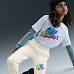 Joggers para niños talla grande Nike Sportswear Club Fleece