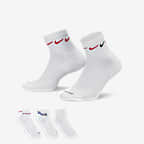 Nike Everyday Plus Cushioned Training Ankle Socks (3 Pairs) - Multi-Colour