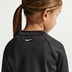 Playera de manga larga Dri-FIT UV para niña talla pequeña Nike Swim Hydroguard