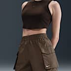 Nike Sportswear Essential Woven Women's High-Waisted 12.5cm (approx.) Cargo Shorts