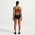 Traje de baño de una sola pieza con espalda deportiva para mujer Nike Swim HydraStrong Fly