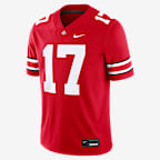 Carnell Tate Ohio State Buckeyes 2026 NFL First Draft Pick Men's Nike NFL Game Jersey - Red