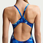 Traje de baño de una pieza con espalda deportiva para mujer Nike Swim