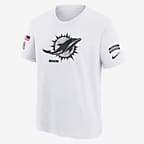Miami Dolphins Salute to Service Primary Edge Legend Big Kids' Nike Dri-FIT NFL T-Shirt - White