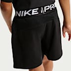 Shorts de tejido Fleece Dri-FIT para niño talla grande Nike Pro