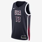 Jersey de básquetbol Nike Dri-FIT unisex Bam Adebayo Team USA USAB Limited Road - Azul marino