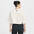 Nike Sportswear Phoenix Fleece 女款短袖毛圈布短版上衣