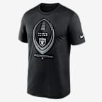 Playera Nike Dri-FIT de la NFL para hombre Las Vegas Raiders Legend Icon - Negro