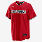 Jersey Nike de la MLB Replica para hombre Travis Bazzana Cleveland Guardians - Rojo