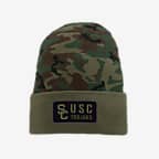 USC Nike College Beanie - Camo Green