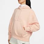 เสื้อมีฮู้ดแบบสวมขนาดโอเวอร์-โอเวอร์ไซส์ผู้หญิง Nike Sportswear Phoenix Fleece