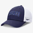 Chicago Cubs Evergreen Wordmark Club Men's Nike MLB Adjustable Hat - Royal