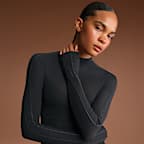 NikeSKIMS Weightless Layers Women's Mock-Neck Long-Sleeve Top