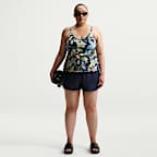 Tankini con cuello en V para mujer (talla grande) Nike Swim