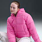 Chamarra con gorro Therma-FIT holgada para mujer Nike Sportswear Classic Puffer