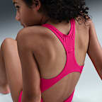 Traje de baño de una pieza con espalda deportiva para niña talla grande Nike Swim Effortless Essential