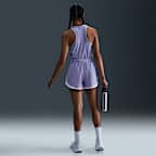 Shorts de correr Dri-FIT de tiro medio con forro de ropa interior para mujer Nike Tempo