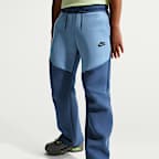 Pantalones con dobladillo abierto para niños talla grande Nike Sportswear Tech Fleece