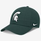 Gorra universitaria Nike ajustable para hombre Michigan State Classic Club - Verde