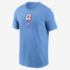 Atlanta Braves City Connect 2-Hit Men's Nike MLB T-Shirt - Light Blue