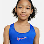 สปอร์ตบราเด็กโตใส่ได้ 2 ด้าน Nike Swoosh (หญิง)