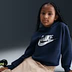 Μπλούζα με κουκούλα Nike Sportswear Club Fleece για μεγάλα παιδιά