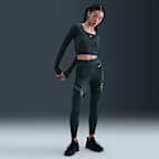 Nike Pro Women's Dri-FIT Cropped Long-Sleeve Top