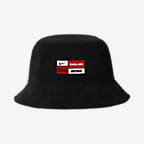 Gorro tipo pescador de fútbol Nike de pana England - Negro