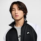 Chamarra de tejido Knit de poliéster de cierre completo para hombre Nike Air