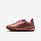 Metallic Rose Gold/Deep Maroon