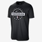 Playera de entrenamiento Nike de la NBA para hombre Minnesota Timberwolves