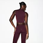 Bra de corte largo con cuello alto para mujer NikeSKIMS Vintage Seamless