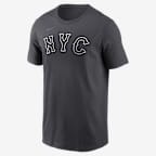 Francisco Lindor New York Mets City Connect Men's Nike MLB T-Shirt - Anthracite