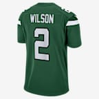 NFL New York Jets (Zach Wilson) Men's Game American Football Jersey
