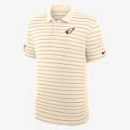 Polo Nike Dri-FIT de la NFL para hombre Arizona Cardinals Rivalries Collection Sideline Victory Striped - Natural