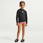 Playera de manga larga Dri-FIT UV para niña talla pequeña Nike Swim Hydroguard