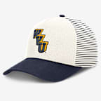 West Virginia Rise Men's Nike Dri-FIT College A-Frame Adjustable Hat - White