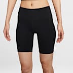 ナイキ ワン ウィメンズ ハイウエスト 21cm バイカーショートパンツ ポケット付き