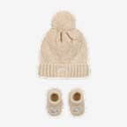 Conjunto de botines y gorro tejidos con cable para bebé Nike (0-9 M)