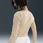 Dámský přiléhavý svetr Nike Football FFF Chill Rib se zipem po celé délce