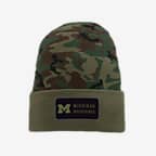 Michigan Nike College Beanie - Camo Green