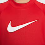Playera de manga larga para niño talla pequeña Nike Swim Hydroguard Essential