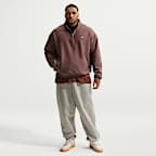 Nike Solo Swoosh Fleece Çeyrek Fermuarlı Erkek Üstü