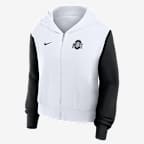 Ohio State Athletic Prep Colorblocked Script Women’s Nike College Full-Zip Hoodie