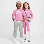 Sudadera de cuello redondo de French Terry para niños talla pequeña Nike