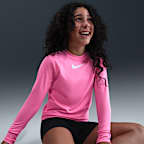 Nike Swim Hydroguard Big Kids' (Girls') Dri-FIT UV Long Sleeve Top