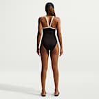 Traje de baño de una pieza con espalda en V para mujer Nike Swim