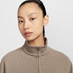 Nike 24.7 ImpossiblySoft Women's Dri-FIT Oversized 1/2-Zip Top