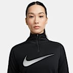 Nike Dri-FIT Swoosh Women's 1/4-Zip Long-Sleeve Running Mid Layer