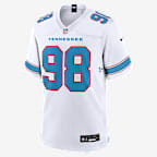 Jeffery Simmons Tennessee Titans Men's Nike NFL Game Jersey - White